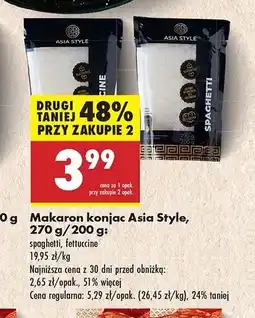 Biedronka Makaron konjac spaghetti Asia style oferta