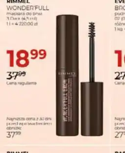 Jawa Drogerie Rimmel Wonderfull maskara do brwi oferta