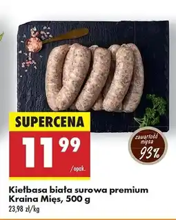 Biedronka Kiełbasa biała surowa Kraina mięs oferta