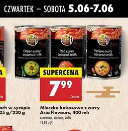 Biedronka Mleczko kokosowe z curry zielone Asia flavours oferta