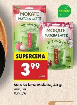 Biedronka Herbata o smaku liczi Mokate matcha latte oferta
