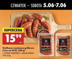 Biedronka Kiełbasa grillowa z czosnkiem niedźwiedzim Czas na grill oferta