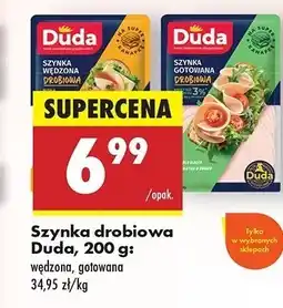 Biedronka Szynka drobiowa wędzona Silesia duda oferta