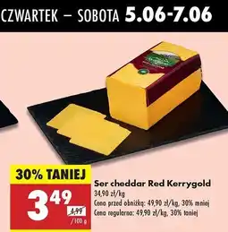 Biedronka Ser cheddar red Kerrygold oferta