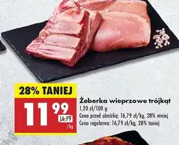 Biedronka Żeberka wieprzowe trójkąty oferta
