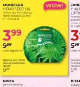 Jawa Drogerie Mond'Sub Hemp Seed Oil oferta