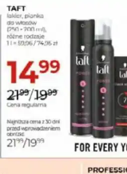 Jawa Drogerie Taft lakier, pianka do włosów oferta
