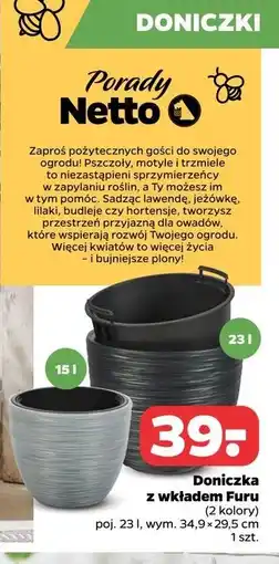 Netto Doniczka z wkładem furu 23 l oferta