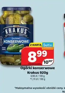 Delfin Ogórki konserwowe Krakus oferta