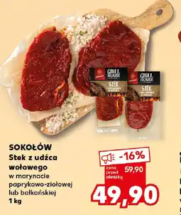 Kaufland Stek z udźca wołowego Sokołów oferta