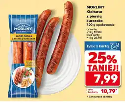 Kaufland Kiełbasa z piersią kurczaka Morliny oferta