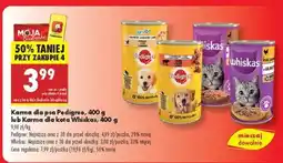 Biedronka Karma dla psa Pedigree, 400 g lub Karma dla kota Whiskas, 400 g oferta