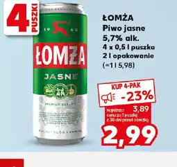 Kaufland Piwo Lomża Jasne oferta