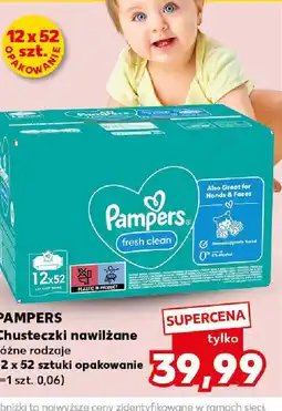Kaufland Chusteczki nawilżane Pampers Fresh Clean oferta