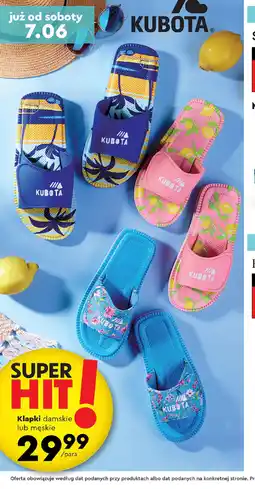 Biedronka Klapki Kubota oferta