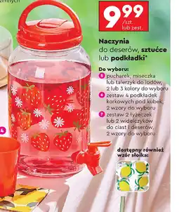 Biedronka Naczynia do deserów, sztućce lub podkładki oferta