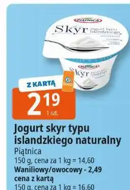E.Leclerc Jogurt skyr typu islandzkiego naturalny 150g Piątnica oferta