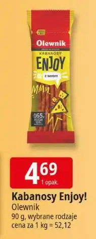 E.Leclerc Kabanosy Enjoy! 90g Olewnik oferta
