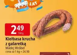 E.Leclerc Kiełbasa krucha z galaretką 100g Madej Wróbel oferta