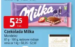 E.Leclerc Czekolada Milka 87g - 100g Mondelez oferta