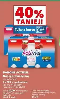 Kaufland Jogurt truskawka Danone actimel oferta