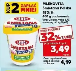 Kaufland Śmietana 18 % Mlekovita oferta