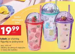 Biedronka Kubek ze słomką i figurką w pokrywce oferta