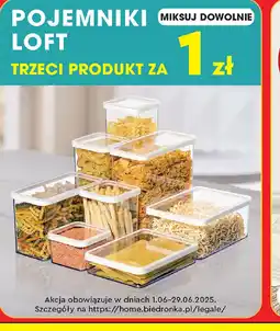 Biedronka Pojemniki Loft oferta