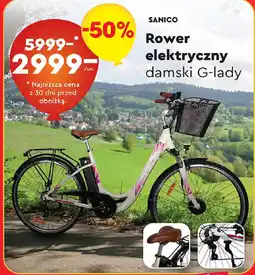 Biedronka Sanico rower elektryczny damski g-lady oferta