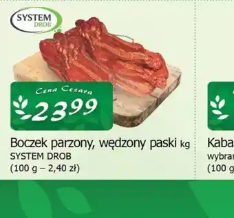 Cezar Delikatesy Boczek parzony, wędzony paski oferta