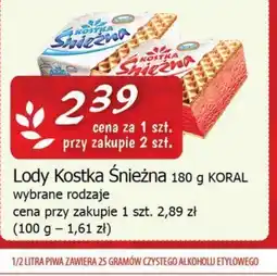 Cezar Delikatesy Lody Kostka Snieżna Koral oferta