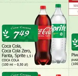 Cezar Delikatesy Coca Cola, Coca Cola Zero, Fanta, Sprite oferta