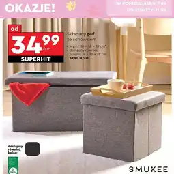 Biedronka Puf składany ze schowkiem Smukee oferta