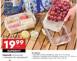 Biedronka Pojemnik z wkładem 31.2 x 16.6 7.5 cm Smukee oferta