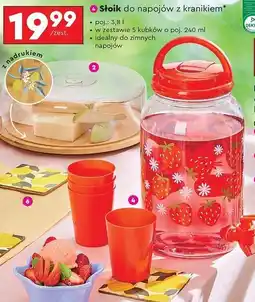 Biedronka Słoik do napojów z kranikiem 3.8 l oferta