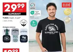 Biedronka T-shirt męski m-xxl Cleve oferta