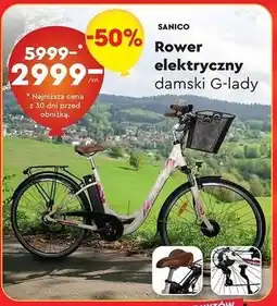 Biedronka Rower elektryczny g-lady Sanico oferta