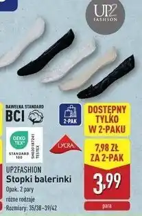ALDI Stopki balerinki 35/38-39/42 Up2Fashion oferta