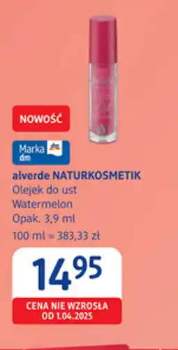 dm drogerie markt alverde NATURKOSMETIK Olejek do ust Watermelon oferta