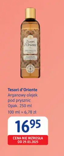 dm drogerie markt Tesori d'Oriente Arganowy olejek pod prysznic oferta