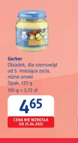 dm drogerie markt Gerber obiadek dla niemowląt oferta