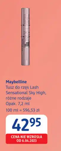 dm drogerie markt Tusz do rzęs Maybelline Lash Sensational Sky High oferta