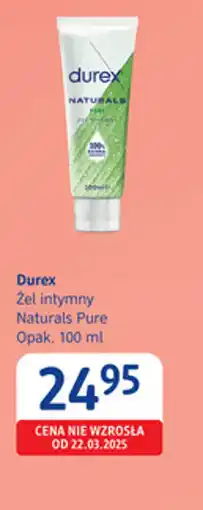 dm drogerie markt Durex Zel intymny Naturals Pure oferta