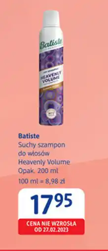 dm drogerie markt Batiste Suchy szampon do włosów Heavenly Volume oferta