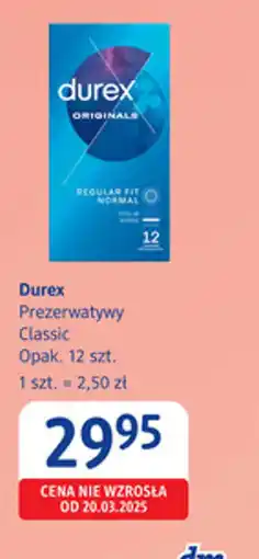 dm drogerie markt Durex Prezerwatywy Classic oferta