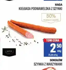 TomiMarkt Kiełbasa podwawelska z szynki Haga oferta