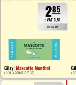 Eurocash Gilzy: Mascotte Menthol oferta