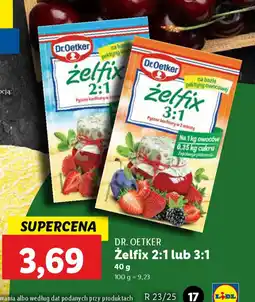 Lidl Zelfix Dr. Oetker oferta