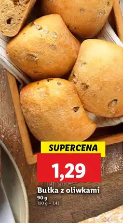 Lidl Bułka z oliwkami oferta