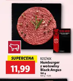 Lidl Hamburger z wołowiny Black Angus oferta
